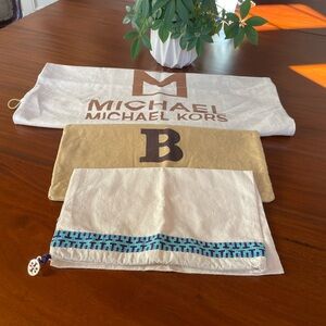 Dust Bags for Bundle: Michael Kors, Bally and Tory Burch.